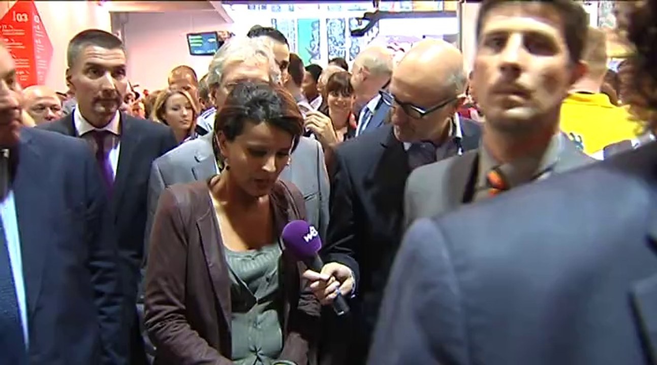 Najat Vallaud-Belkacem, Ministre de l'Éducation nationale, vient soutenir les compétiteurs d'Euroskills