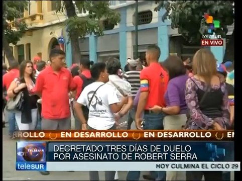 Pueblo venezolano despide en capilla ardiente a diputado Robert Serra