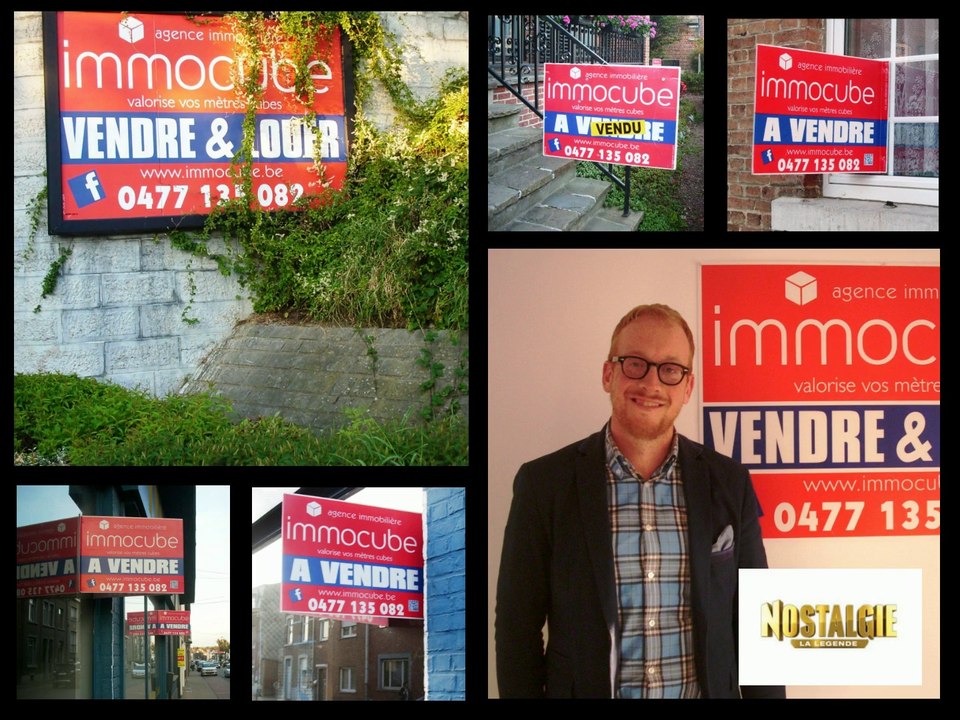 Présention de l'agence Immobilière Immo Cube.be  via radio Contact et Nostalgie  avec la promo pour vendre, louer ou acheter une maison, villa ou appartement en Hesbaye et la région en province de Liège. Avec à Waremme et Les Waleffes et le centre ville