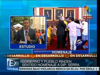 Gobierno y pueblo de Venezuela rinden sentido homenaje a Robert Serra