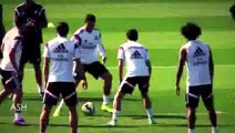 Cristiano Ronaldo Owns & Nutmegs James Rodriguez in Real Madrid Training