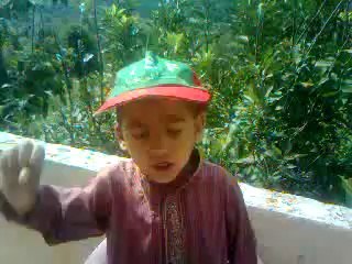 A little boy chanting Go Nawaz Go