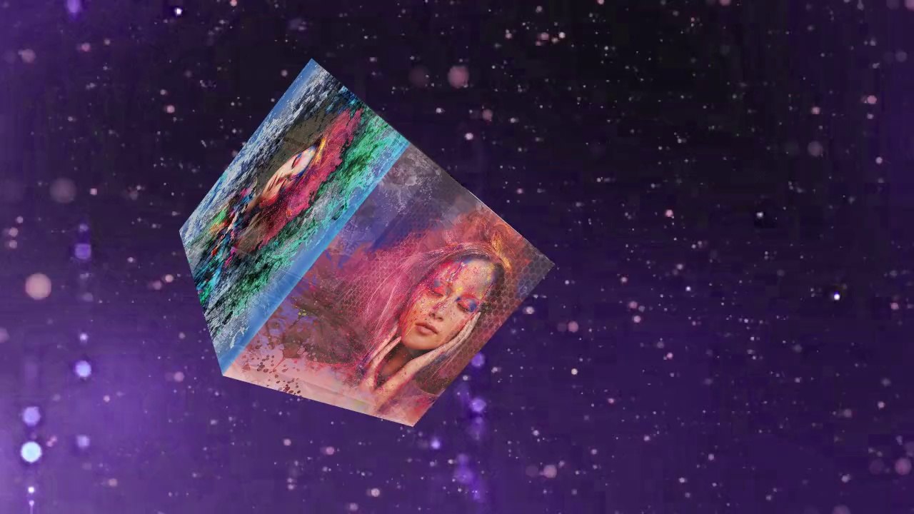 Capstone Designs Floating Cube Art Display [Music C2005 Stilo Novo Happy Heart Records]