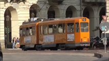 Tramway Série 2800 : Sur la Piazza Castello sur la ligne 13/ du tramway de Turin