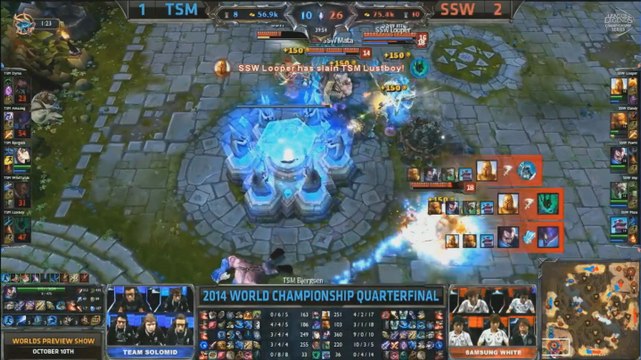 TSM vs SSW Season 4 World Championship Quart de finale - League of Legends