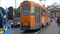 Tramway Série 2800 : Sur le pont Vittorio Emanuele 1 sur la ligne 13/ du tramway de Turin