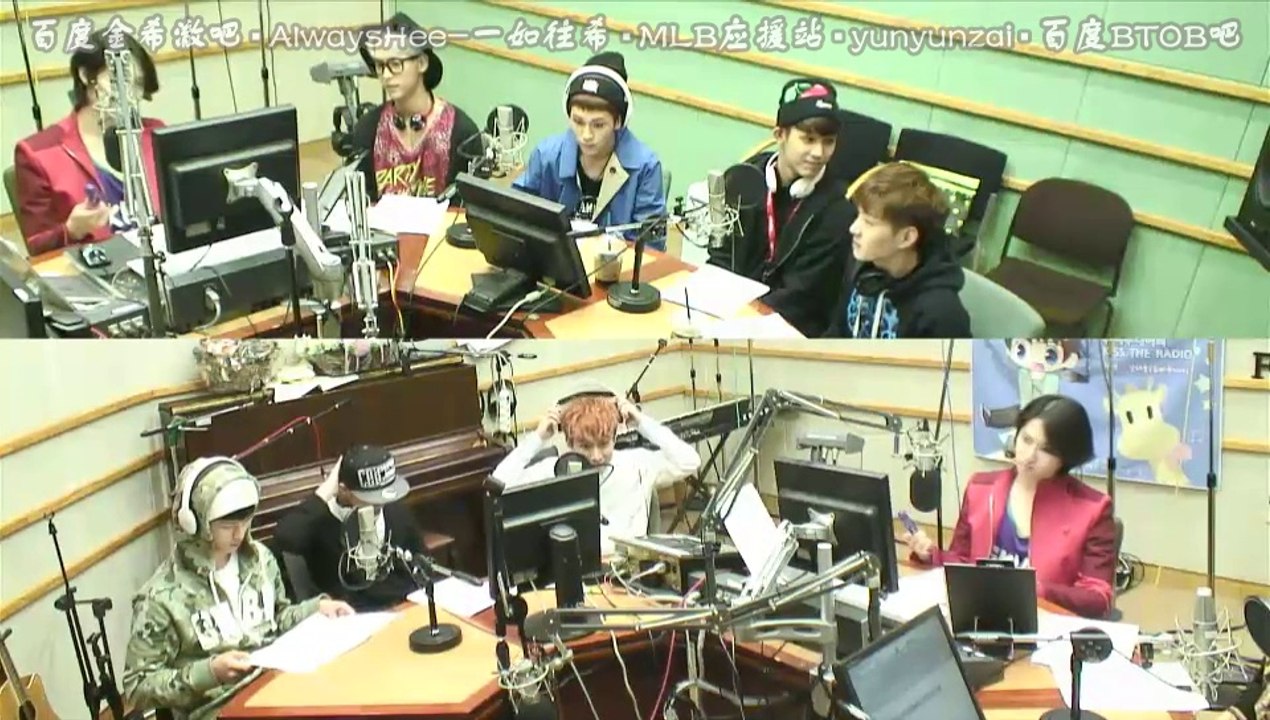 [CHN SUB]141002 kiss the radio Part1 DJ Heechul Guests BTOB