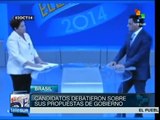Candidatos presidenciales en Brasil se enfrentaron en cuarto debate