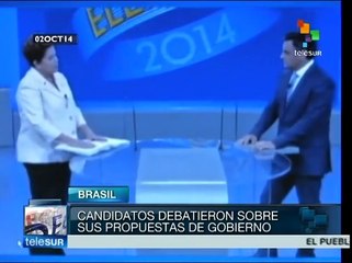 Candidatos presidenciales en Brasil se enfrentaron en cuarto debate