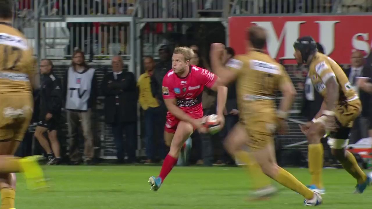 Oyonnax-Toulon: Essai Drew Mitchell (TLN) - J8 - Saison 2014/2015