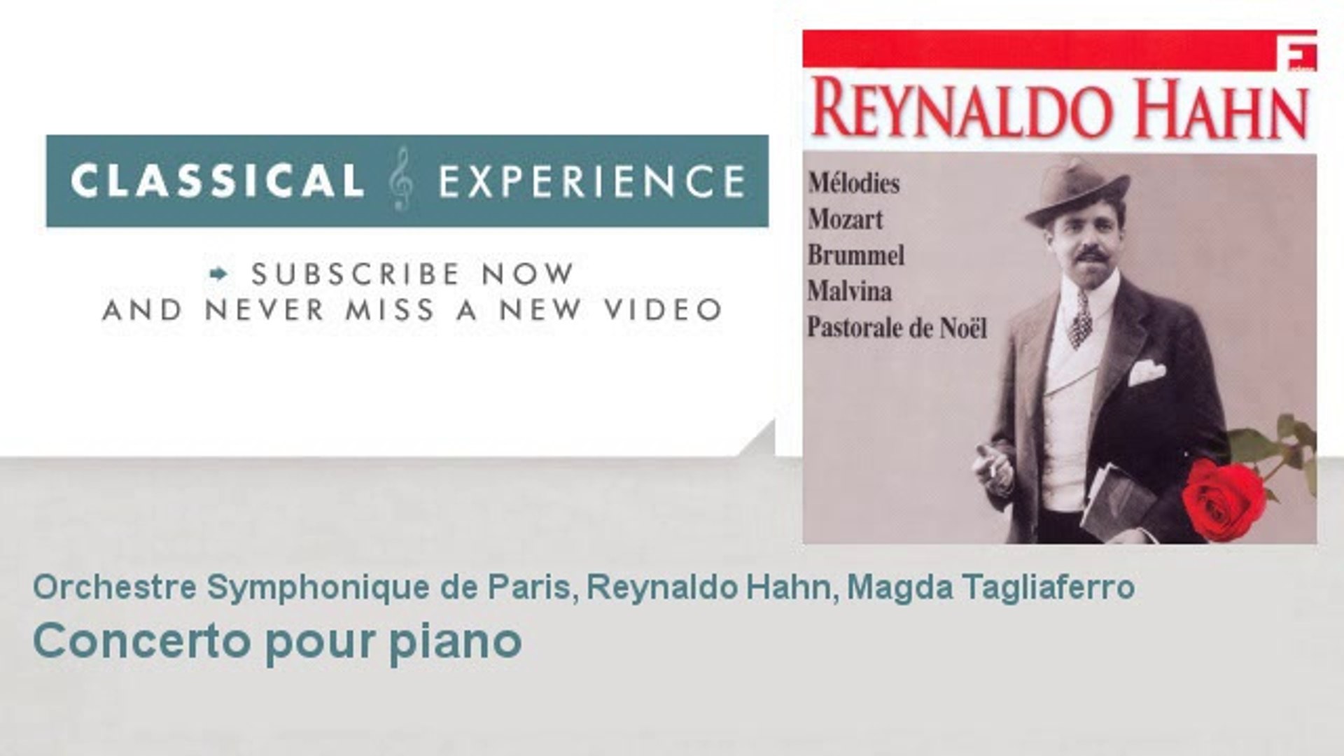 Reynaldo Hahn : Concerto pour piano - Vidéo Dailymotion