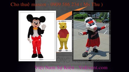 Cho thuê mascot - thú rối - thú bông