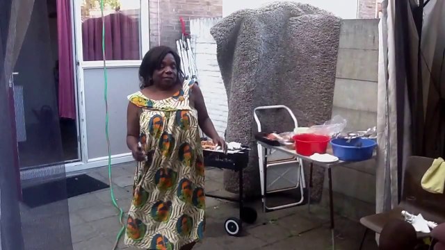 barbecue bij Marlyse thuis