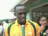 Usain Bolt bowled Chris Gayle