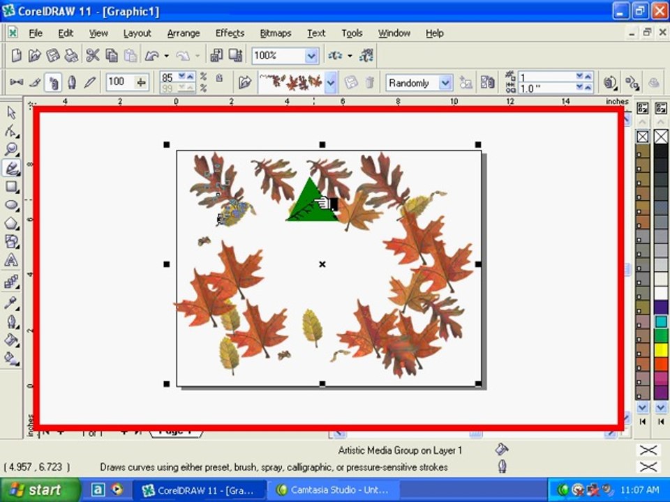 Corel Draw Tutorial: Use of Artistic Media tool