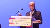 Entretien exclusif avec Bernard Cazeneuve, ministre de l'Intérieur - Congrès national des sapeurs-pompiers de France 2014 - Avignon