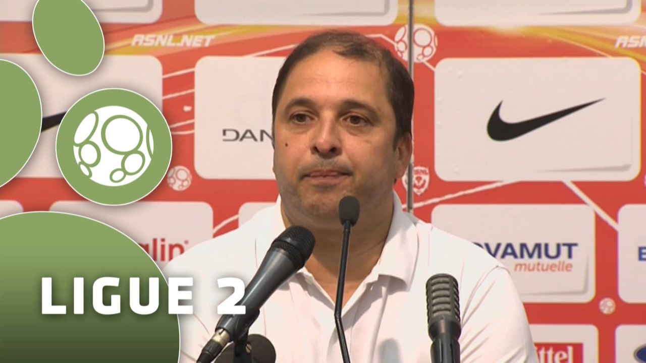 Conférence de presse AS Nancy-Lorraine - GFC Ajaccio (1-0) : Pablo  CORREA (ASNL) - Thierry LAUREY (GFCA) - 2014/2015