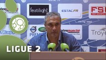 Conférence de presse ESTAC Troyes - Valenciennes FC (0-0) : Jean-Marc FURLAN (ESTAC) - Bernard  CASONI (VAFC) - 2014/2015