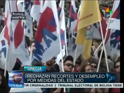 Grecia: trabajadores salen a las calles para rechazar nuevos recortes