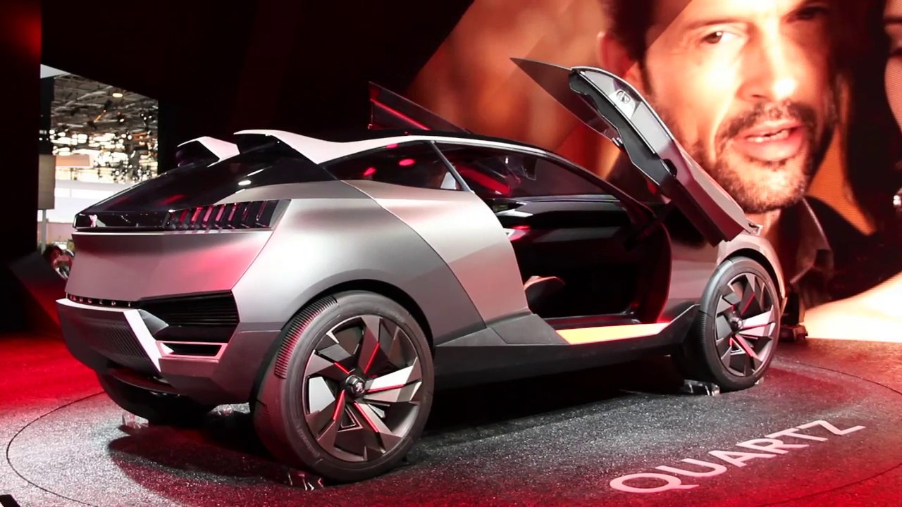 Le concept Peugeot Quartz au Mondial de l'automobile 2014