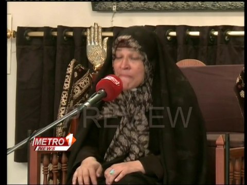 Masooma Sherazi Majlis | Majlis E Aza By Masooma Sherazi .. Ashrae Muharram On Metro one Tv