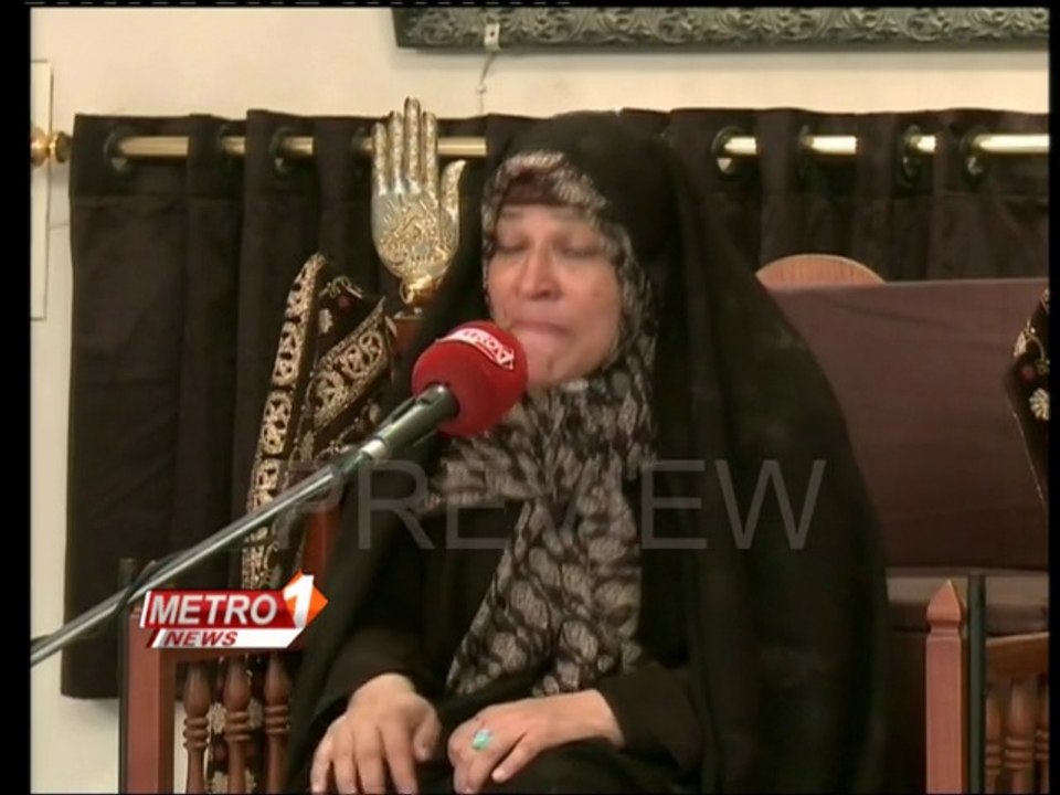 Masooma Sherazi Majlis | Majlis E Aza By Masooma Sherazi .. Ashrae Muharram On Metro one Tv