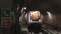 VAL208 : Arrivée à la station Porta Susa sur la ligne 1 du métro de Turin