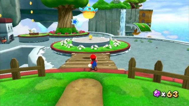 Super Mario Galaxy 2 - Monde 1 - Terrasse des Rigolonimbus : Une pyramide vers les étoiles