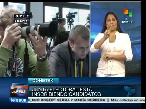 Junta electoral de Donetsk inscribe candidatos paz comicios del 2N