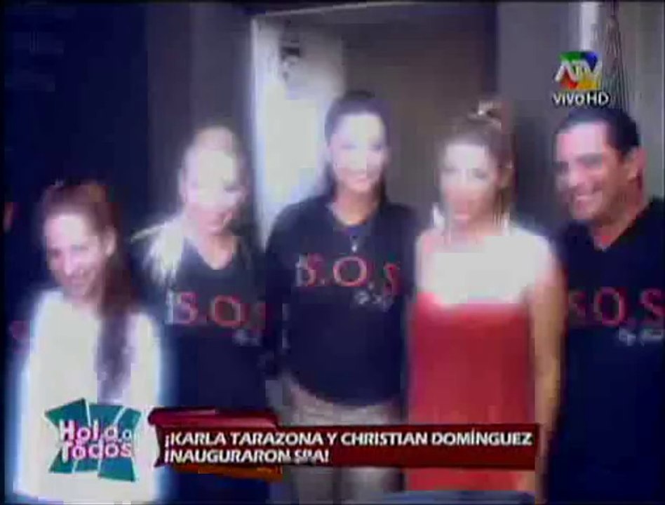 Nikko Ponce en la inauguración del Spa S.O.S de Christian Dominguez