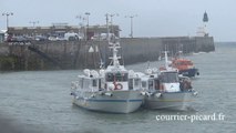 Sauvetage d'un bateau au large du Tréport