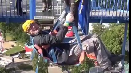 Une pure chute de 40 mètres + Atterrissage dans un simple filet