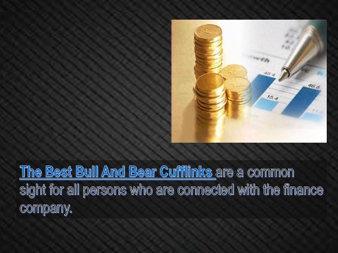 Bull And Bear Cufflinks