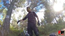 cyclist hit a tree at 50 kmh