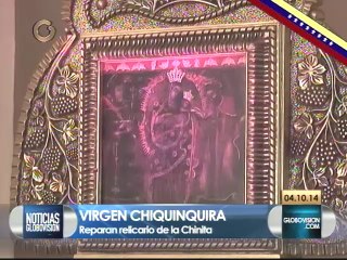 Este domingo estará listo relicario de la Virgen de la Chinita