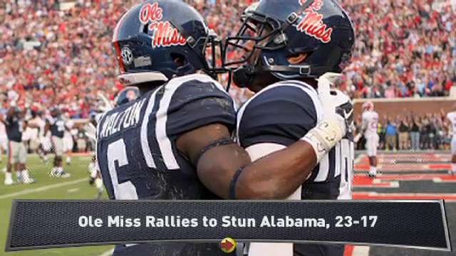 Ole Miss Rallies to Upset Alabama