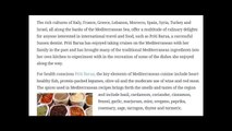 Priti Barua | The Far Reaching Flavours of Mediterranean Cuisine