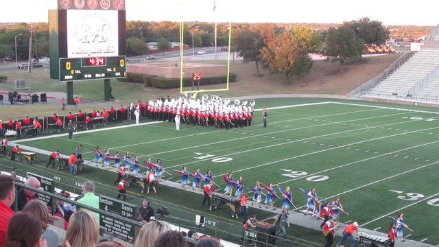 The 23rd Annual Mesquite Marching Festival - 1 - The Orange Wave takes the field
