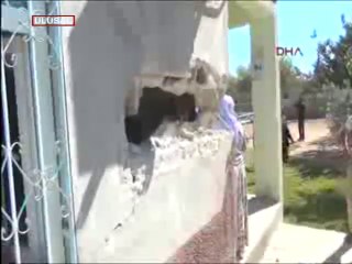 Havan topu eve isabet etti! Yaralılar var