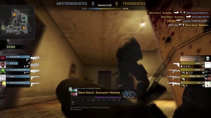 [1080p] Counter-Strike Global Offensive: Ace au 1er round au P250 contre-courant