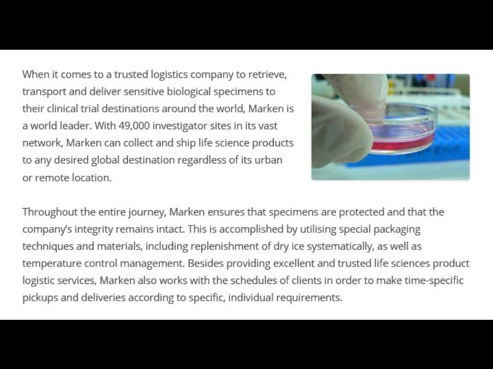 Wes Wheeler | Marken’s 49,000 Investigator Sites Ensure Delivery Integrity of Life Science Products