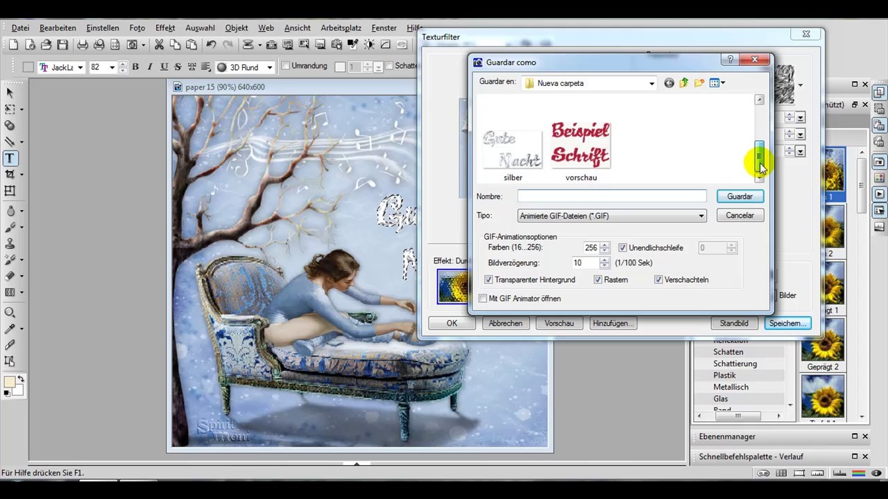 PhotoImpact Tutorial Wackelschrift mit Textur