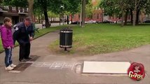 Police Officer Falls Through Manhole Prank