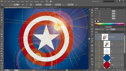 32-4 Adding reflective highlights with the Flare tool