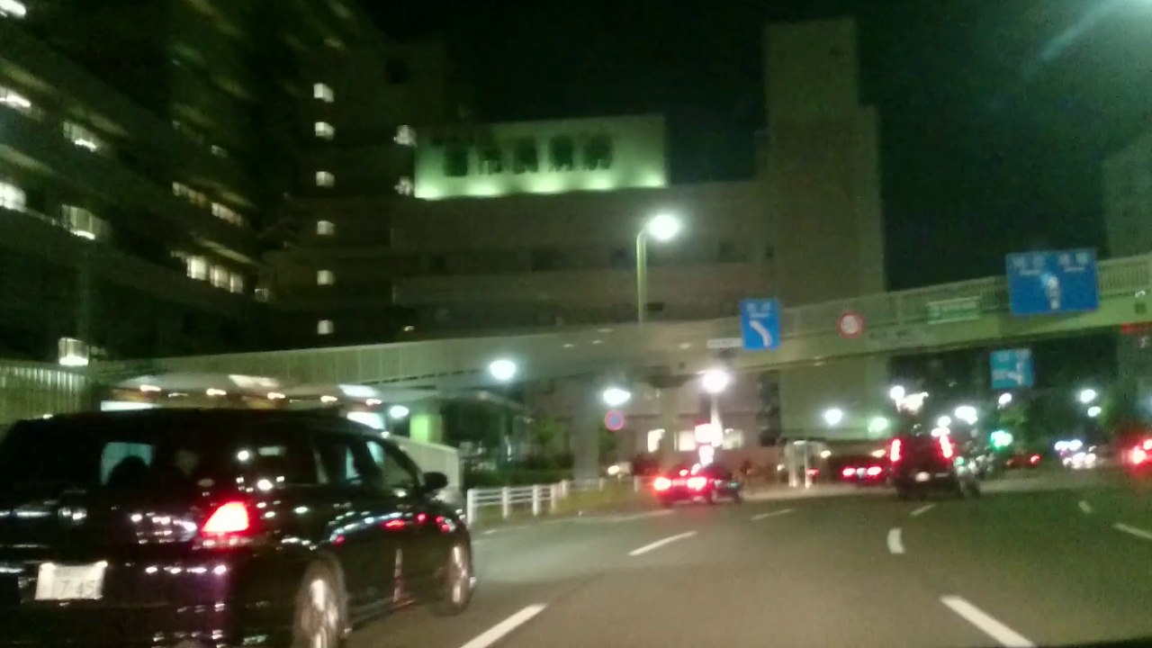 ドライブ映像　　神戸　大開近辺から西に走る
