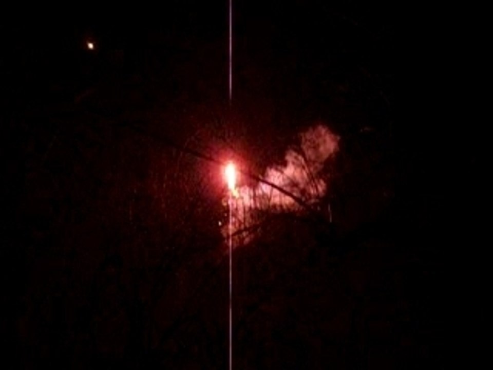 Lancement de feux d'artifice