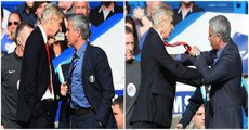 Arsène Wenger PUSHES José Mourinho | Chelsea vs. Arsenal (October 5th, 2014)