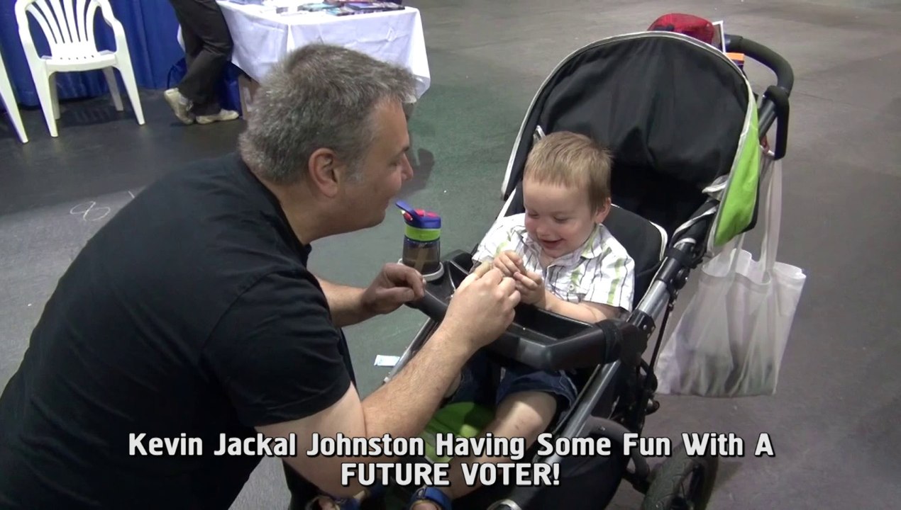 Mayoral Candidate Kevin Jackal Johnston Has Fun With A Future Mississauga Voter