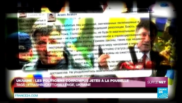 Sur le Net - Ukraine : les politiciens corrompus jetés à la poubelle