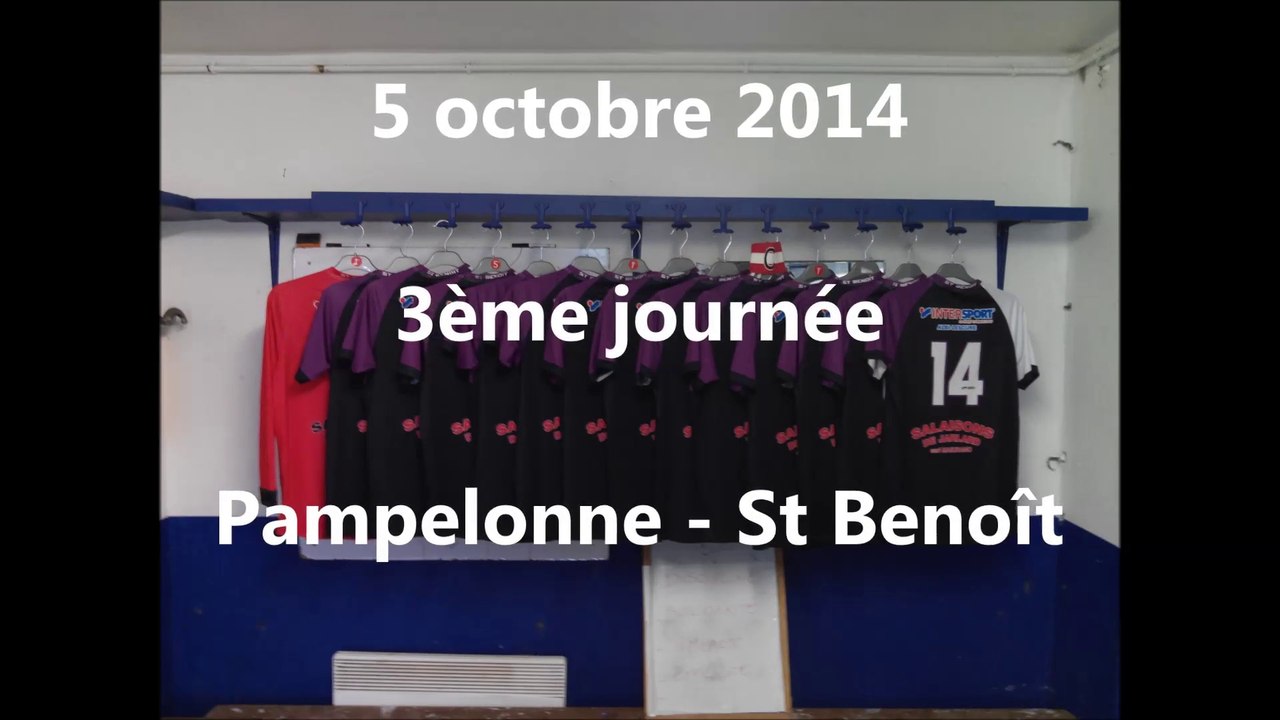 Résumé match Pampelonne - St Benoît du 05/10/2014